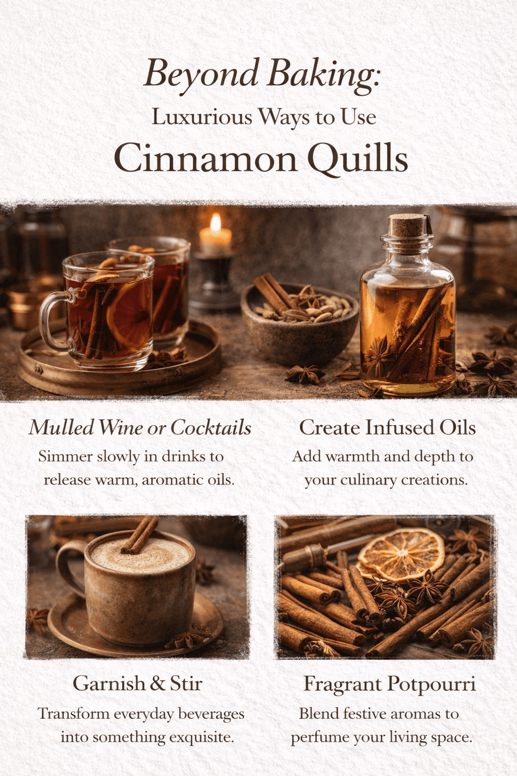 Beyond Baking: 5 Luxurious Ways to Use Cinnamon Quills