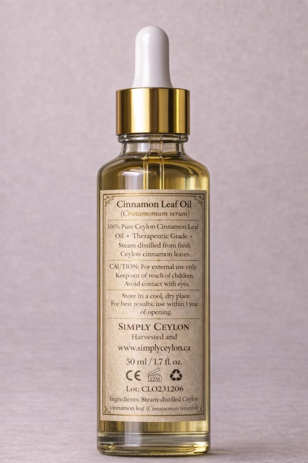 Cinnamon Leaf Oil — back