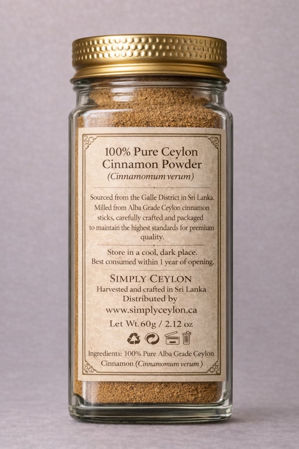 Alba Cinnamon Powder — back